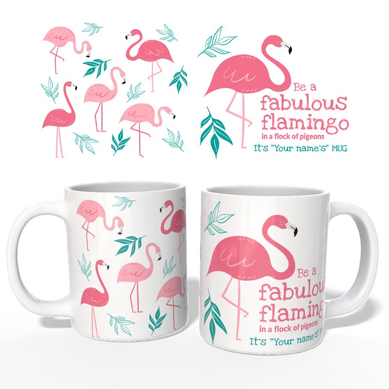 Чаша със снимка Фламинго | shop.qrmedia.bg