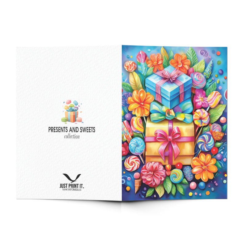 Поздравителна картичка Подарък | shop.qrmedia.bg