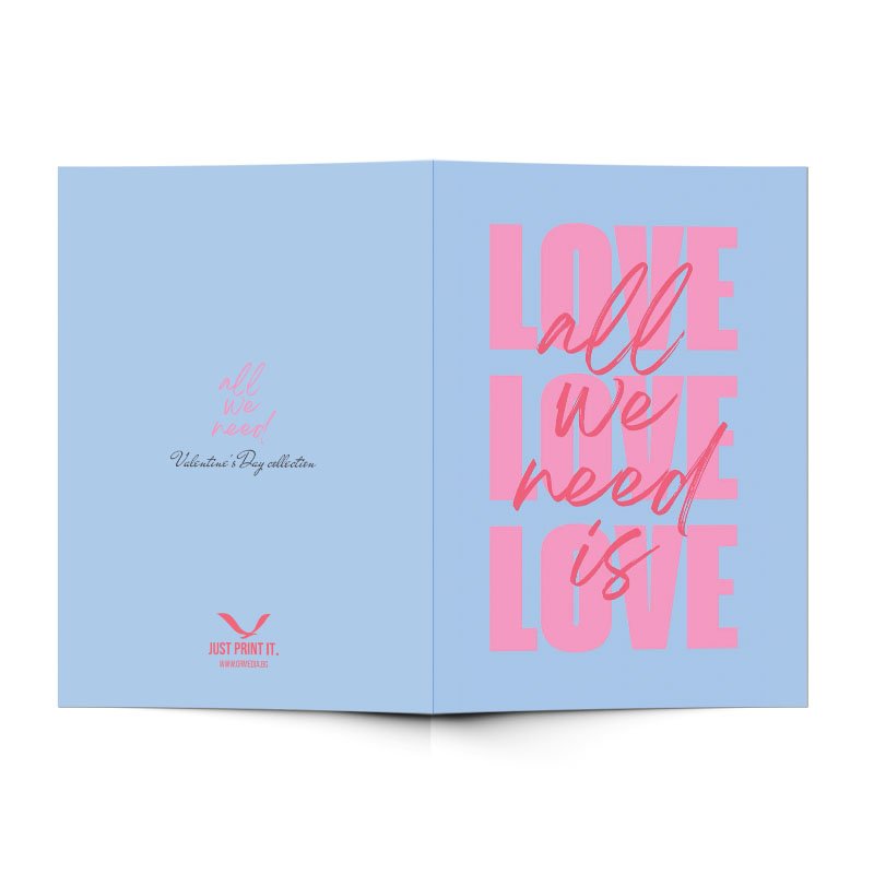 Поздравителна картичка LOVE | shop.qrmedia.bg