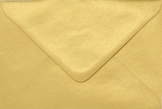 Пощенски плик за поздравителни картички - златен | shop.qrmedia.bg