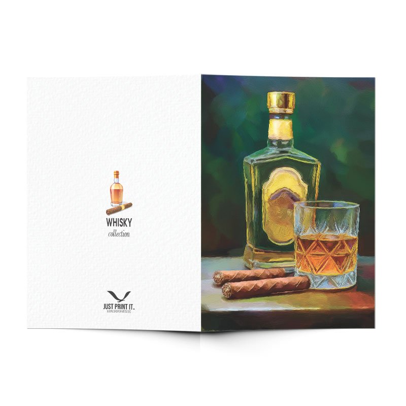 Поздравителна картичка Уиски 1 | shop.qrmedia.bg