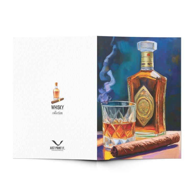 Поздравителна картичка Уиски 2 | shop.qrmedia.bg