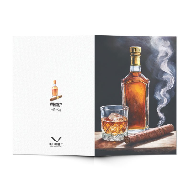Поздравителна картичка Уиски 3 | shop.qrmedia.bg