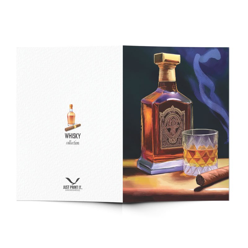 Поздравителна картичка Уиски 4 | shop.qrmedia.bg