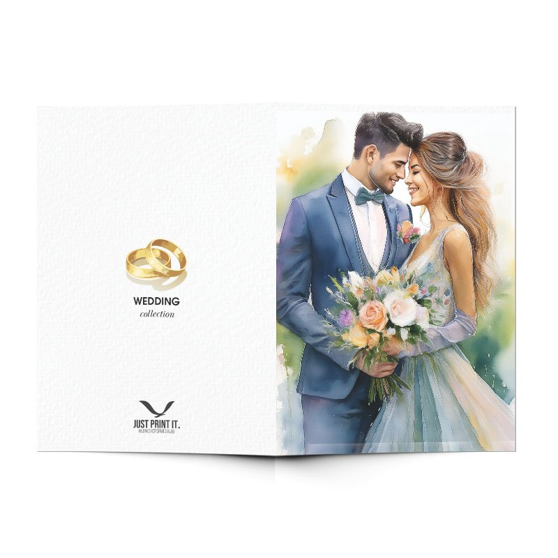 Поздравителна картичка Младоженци | shop.qrmedia.bg
