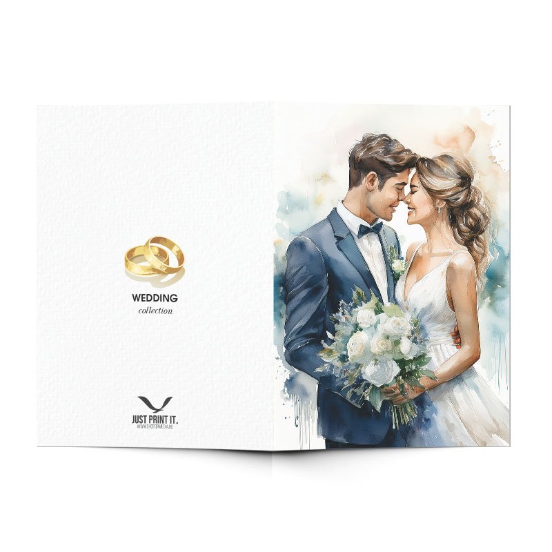 Поздравителна картичка Младоженци | shop.qrmedia.bg