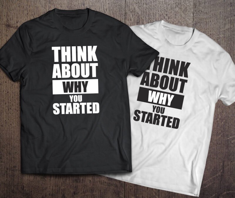 Тениска THINK ABOUT | shop.qrmedia.bg