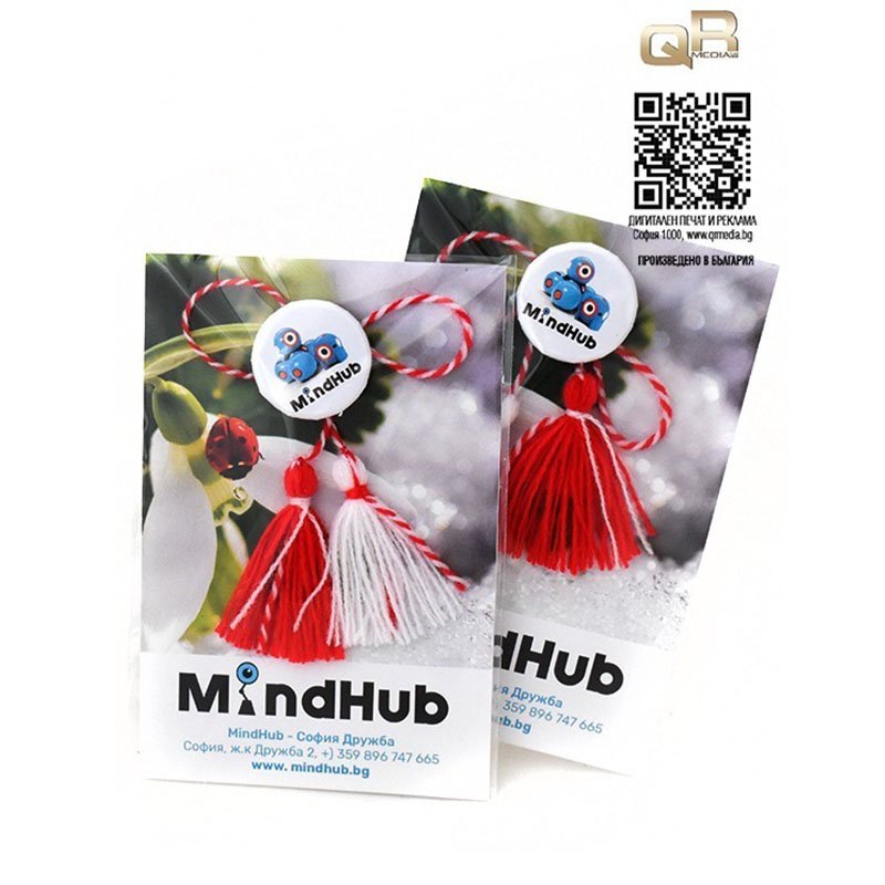 Фирмени мартеници с метални значки | shop.qrmedia.bg