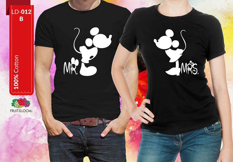 Комплект тениски за двойка 13 | shop.qrmedia.bg