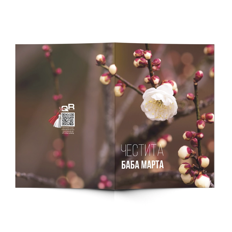 Поздравителна картичка Баба Марта 01 | shop.qrmedia.bg