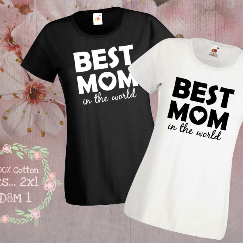Тениска BEST MOM | shop.qrmedia.bg