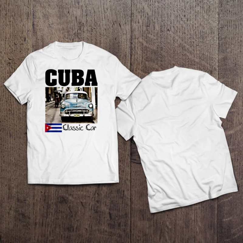 Тениска CUBA CARS | shop.qrmedia.bg