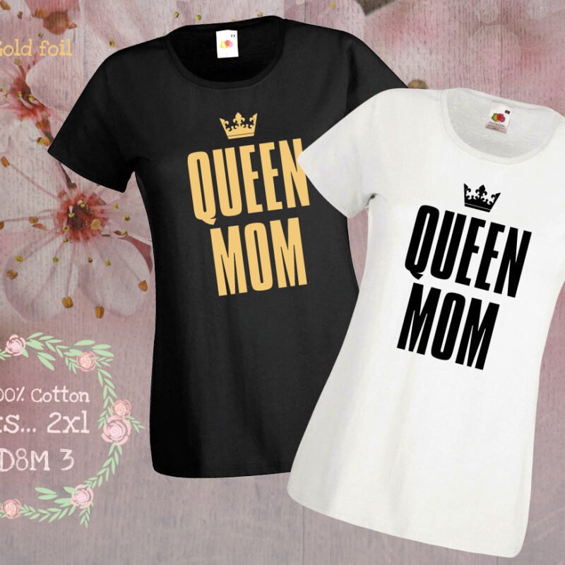 Тениска QUEEN MOM | shop.qrmedia.bg