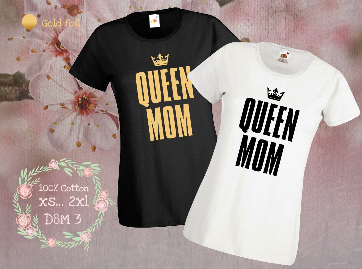 Тениска QUEEN MOM | shop.qrmedia.bg