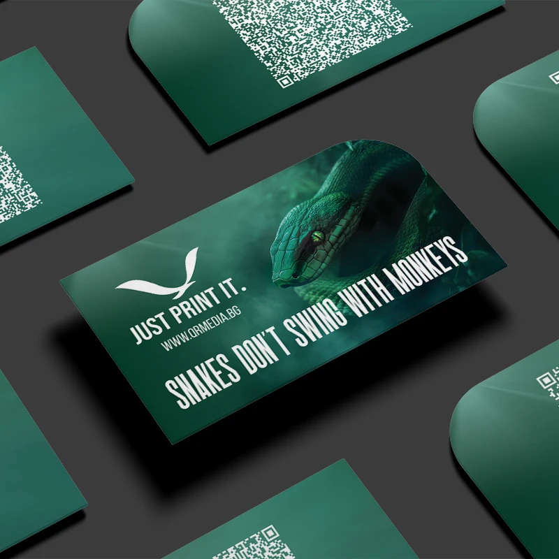 Визитни картички - нестандартна форма | shop-qrmedia.bg