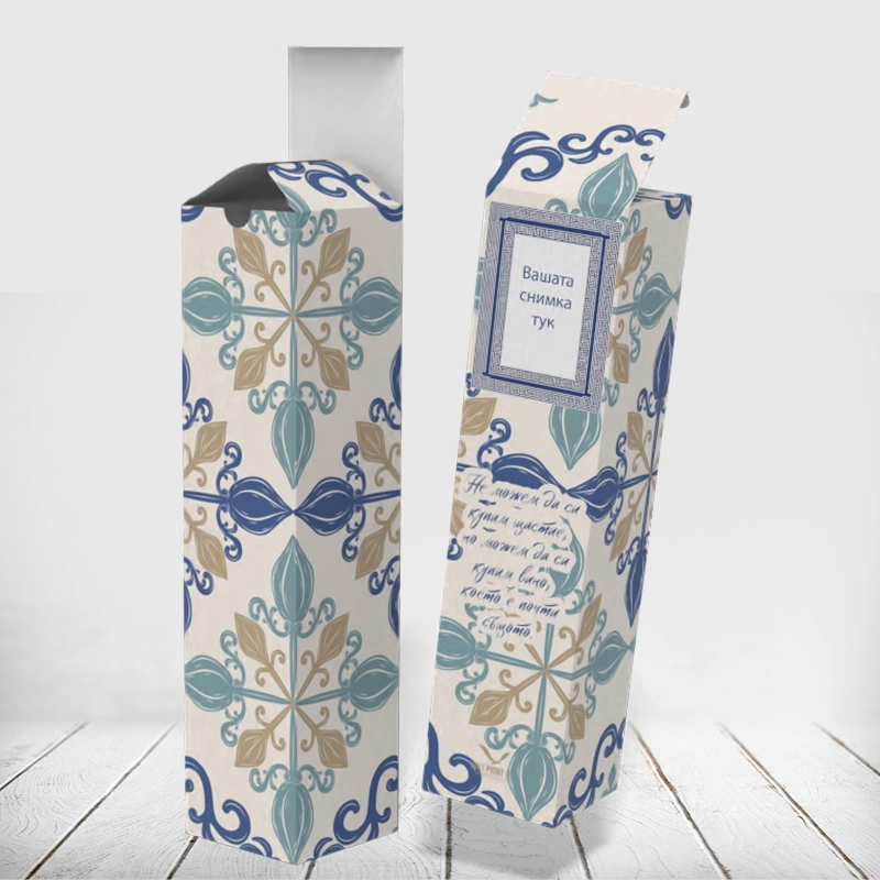 Кутия за вино ЕЛЕГАНТНИ ОРНАМЕНТИ - 01 | shop.qrmedia.bg