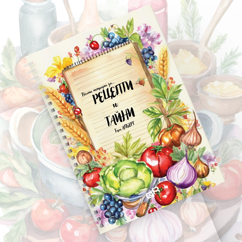 Тетрадка "Твоята тетрадка за Рецепти и Тайни" | shop.qrmedia.bg