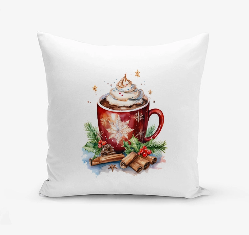 Възглавница Коледно капучино | shop.qrmedia.bg