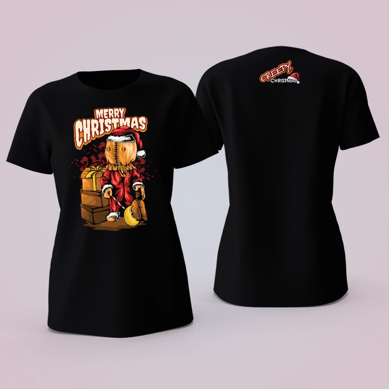Тениска MERRY CHRISTMAS - CREEP - женска | shop.qrmedia.bg