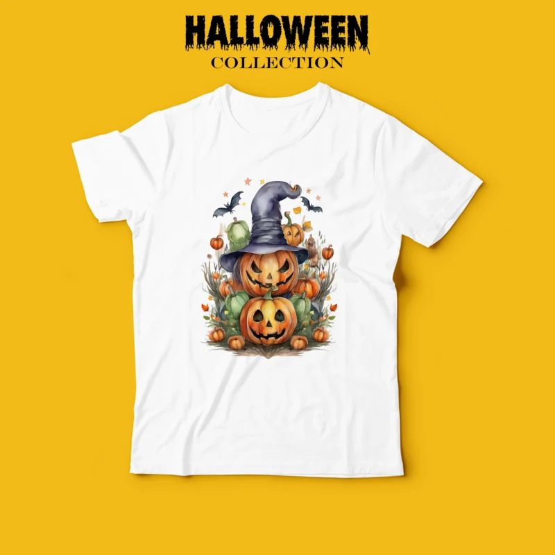 Тениска HALLOWEEN PUMPKINS \ shop.qrmedia.bg