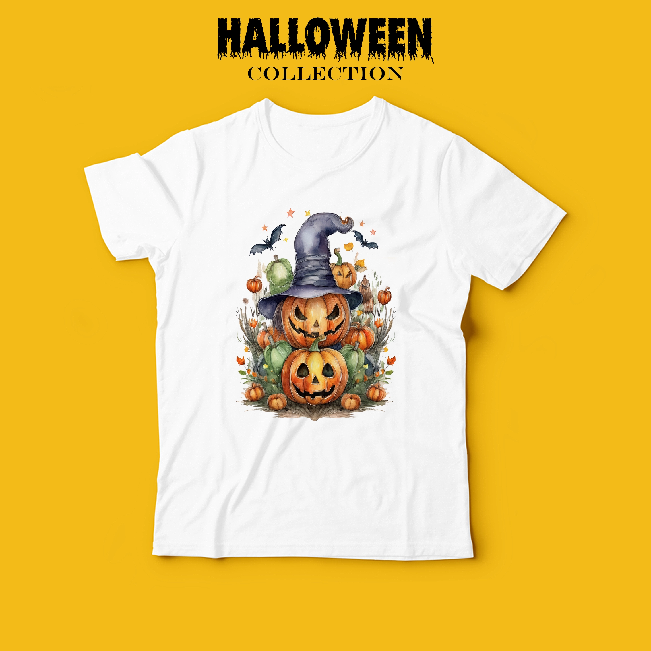 Тениска HALLOWEEN PUMPKINS \ shop.qrmedia.bg