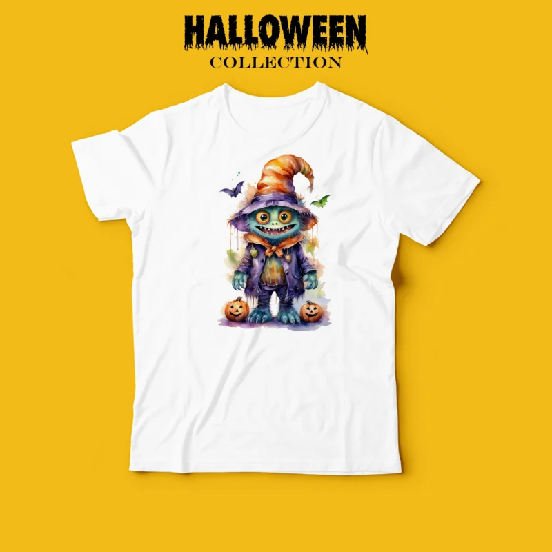Тениска HALLOWEEN LITTLE MONSTER \ shop.qrmedia.bg