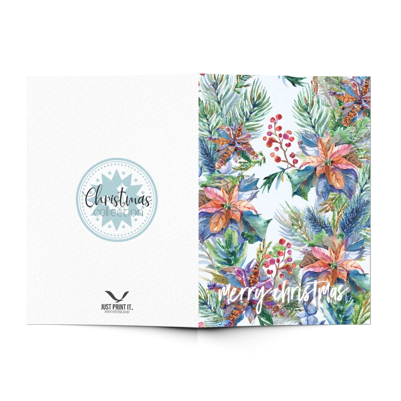 Поздравителна картичка Винтидж Коледа 03 | shop.qrmedia.bg