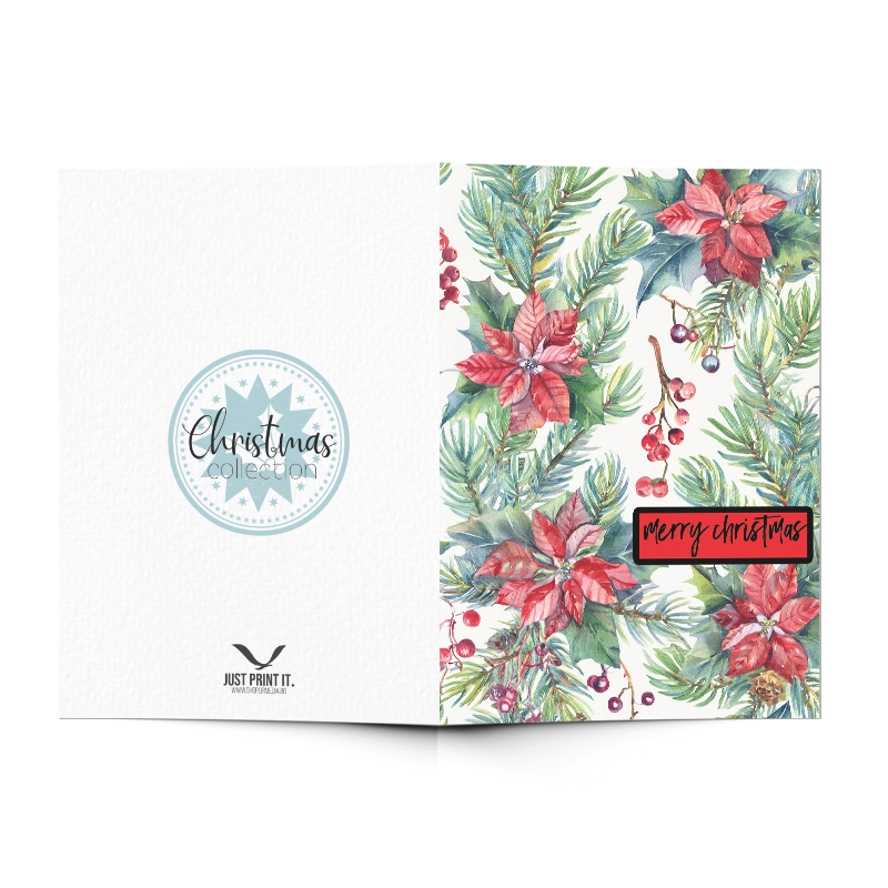 Поздравителна картичка Винтидж Коледа 04 | shop.qrmedia.bg
