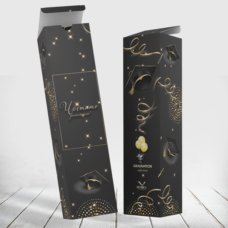 Кутия за вино ДИПЛОМИРАНЕ 01 | shop.qrmedia.bg