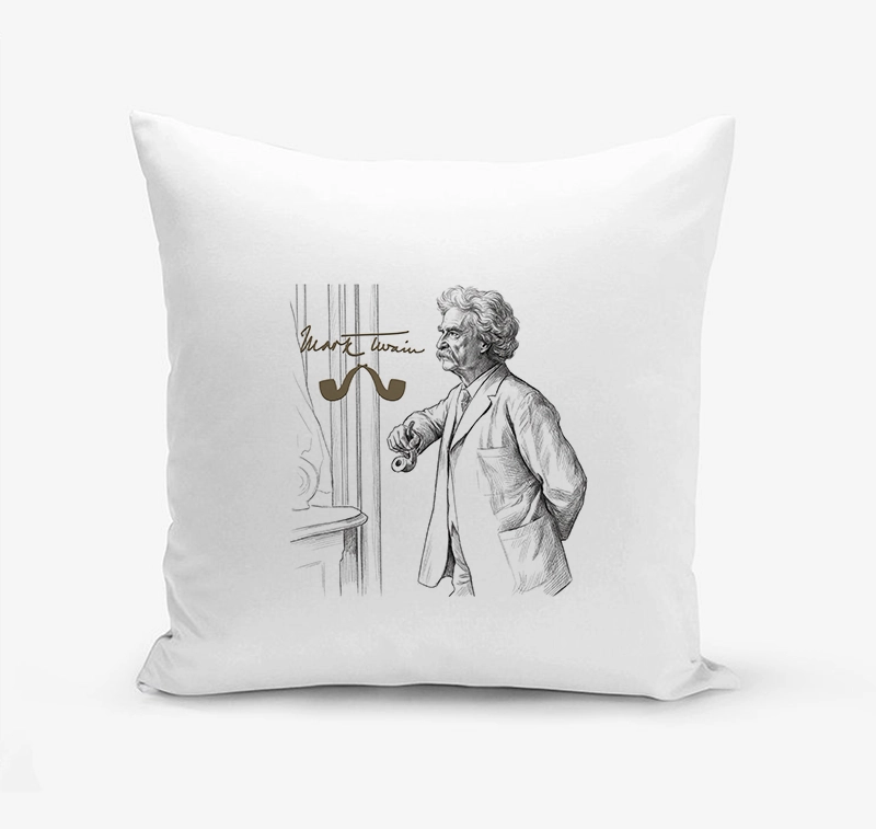 Възглавница МАРК ТВЕН | shop.qrmedia.bg