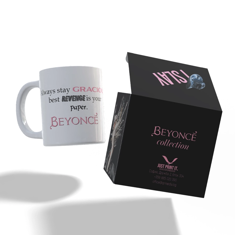 Кутия и чаша Beyonce - 01-02 | shop.qrmedia.bg