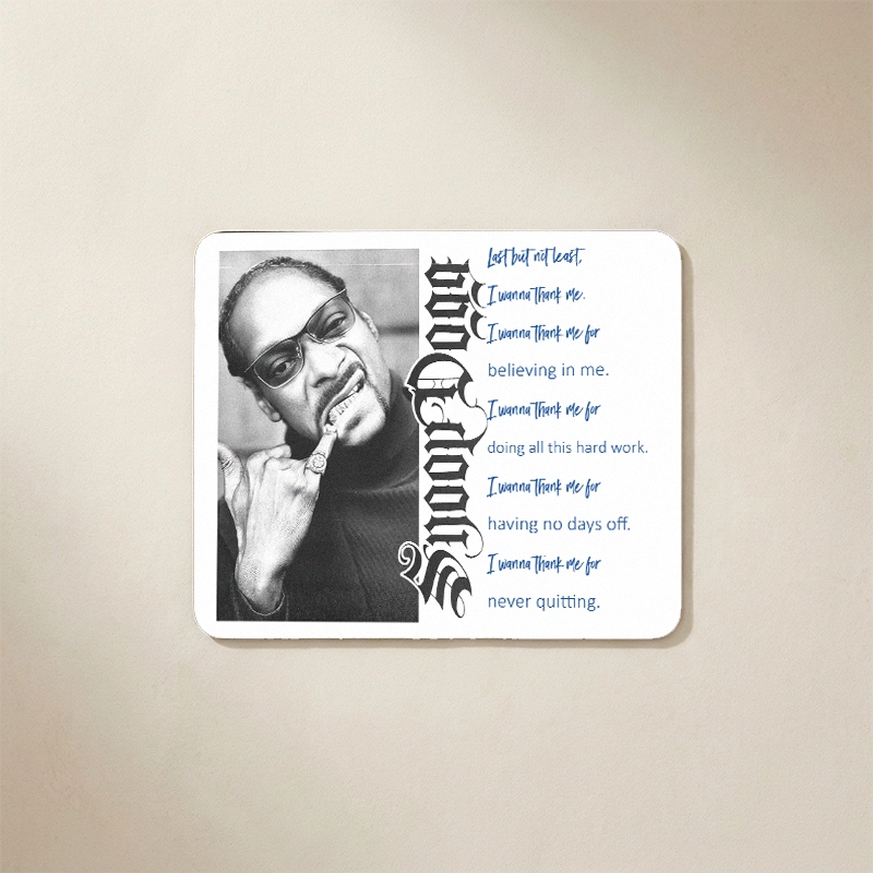 Подложка за мишка - Snoop Dogg | shop.qrmedia.bg
